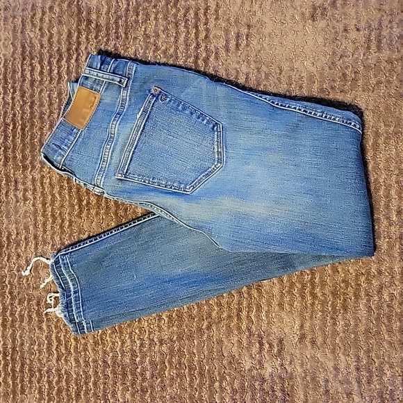 Madewell Denim - Madewell distressed high-rise skinny jeans size 27 waist